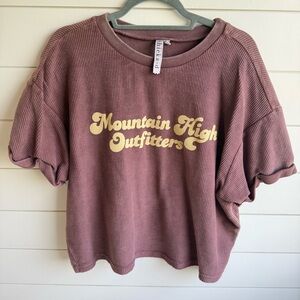 Chicka-d ribbed top large